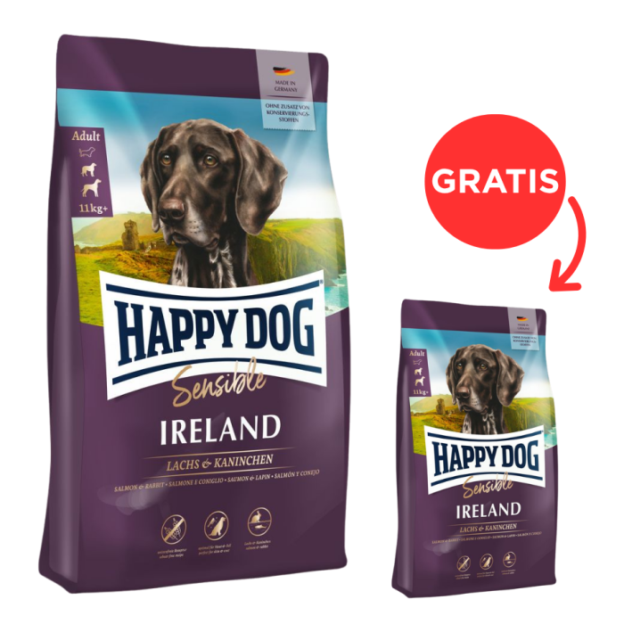 HAPPY DOG Supreme Ireland 12.5 kg + 1 kg GRATIS
