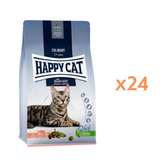 HAPPY CAT Culinary Adult Atlantik Lachs 24x300 g Łosoś atlantycki