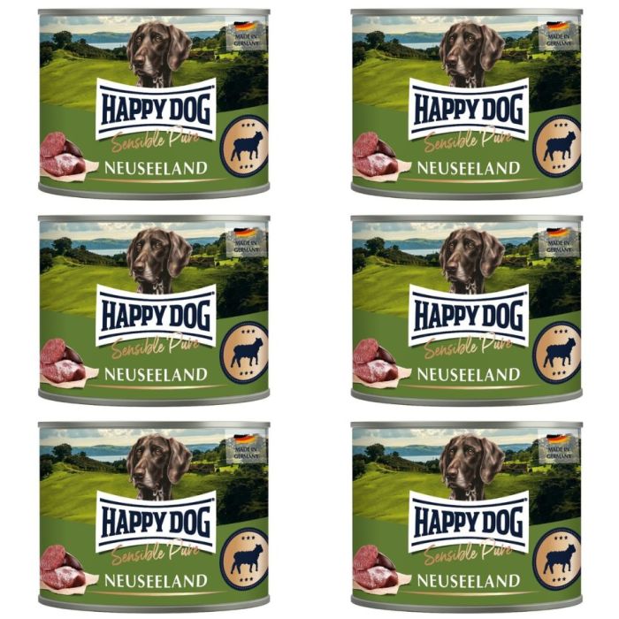 HAPPY DOG Sensible Pure Nowa Zelandia Jagnięcina 6x200 g karma mokra dla psów