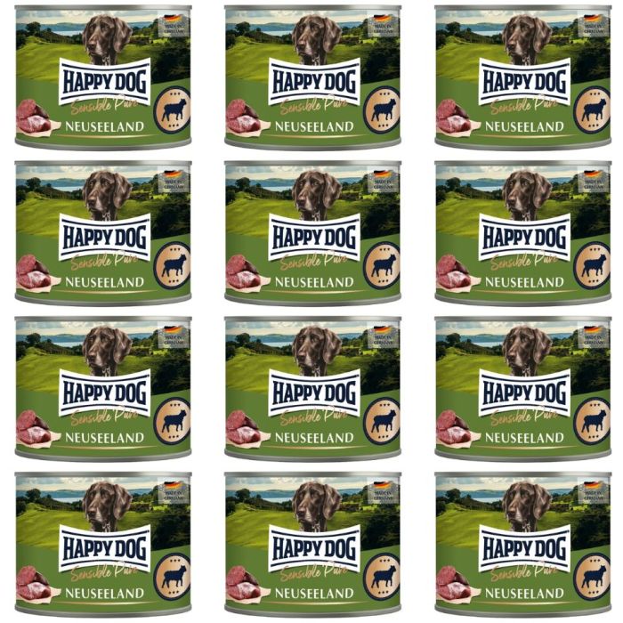 HAPPY DOG Sensible Pure Nowa Zelandia Jagnięcina 12x200 g karma mokra dla psów