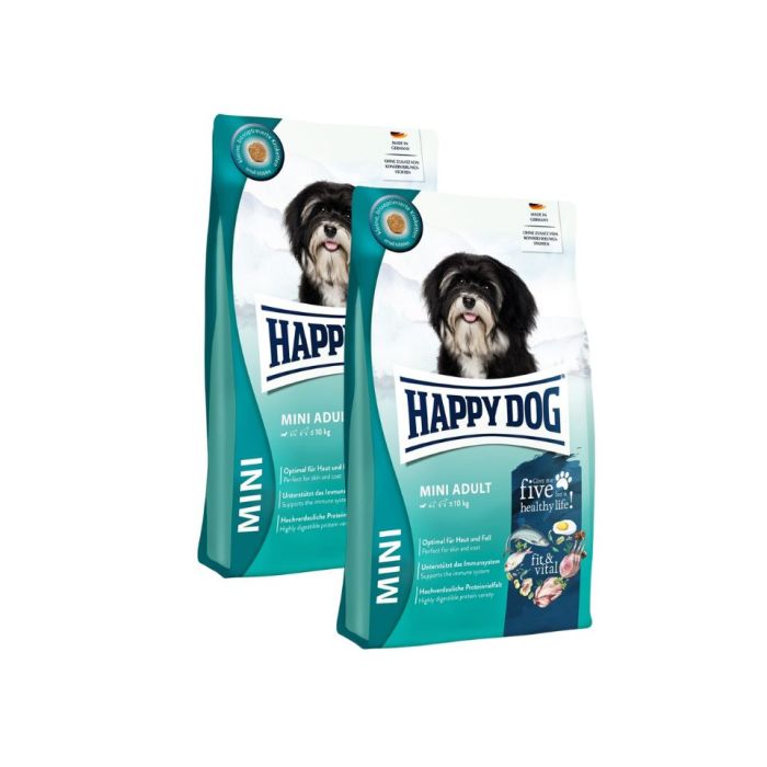 HAPPY DOG Fit & Vital Adult Mini 2x4 kg sucha karma dla psów małych ras