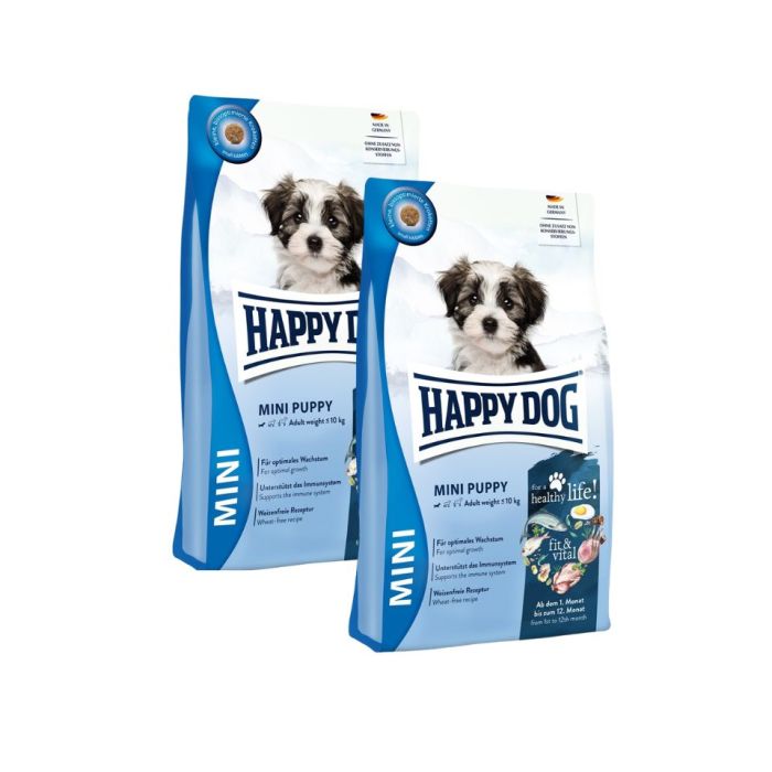 HAPPY DOG Fit & Vital Mini Puppy 2x4 kg sucha karma dla szczeniąt małych ras