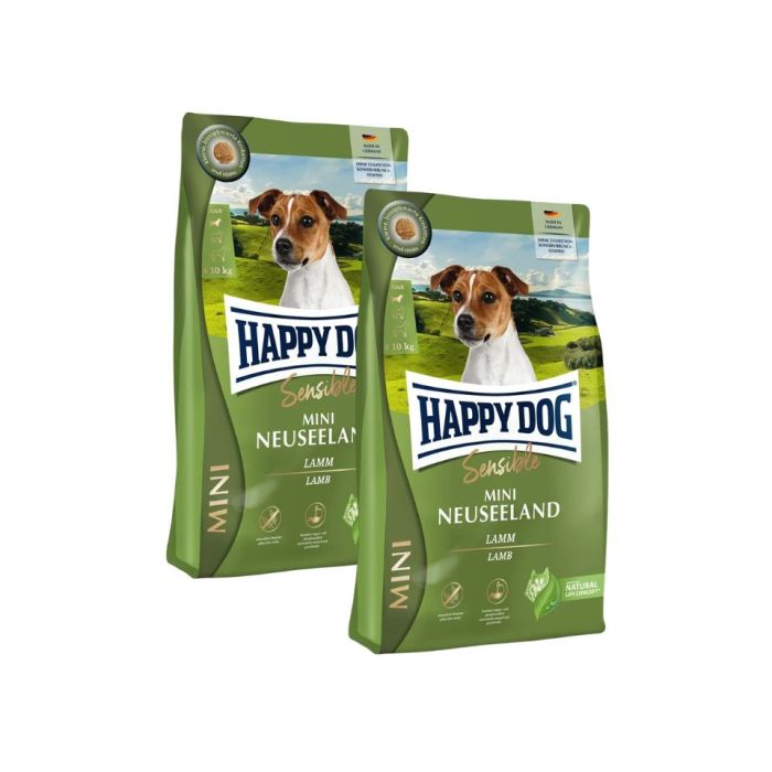 HAPPY DOG Sensible Mini Nowa Zelandia Jagnięcina 2x4 kg sucha karma dla psa