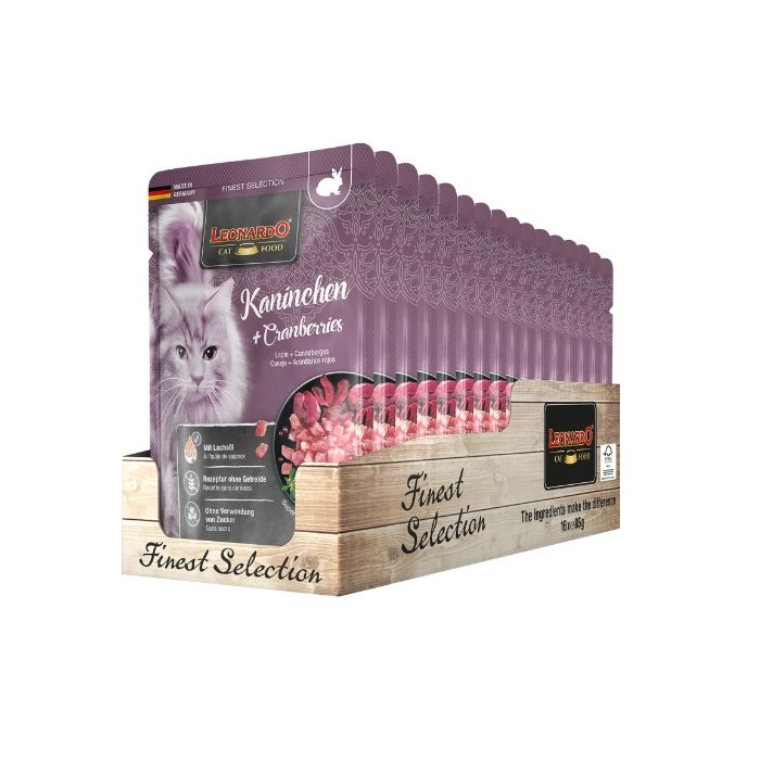 LEONARDO Finest Selection Królik z żurawiną 16x85 g