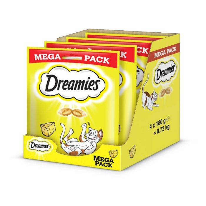 DREAMIES Mega Pack 4x180 g przysmak z pysznym serem dla kota