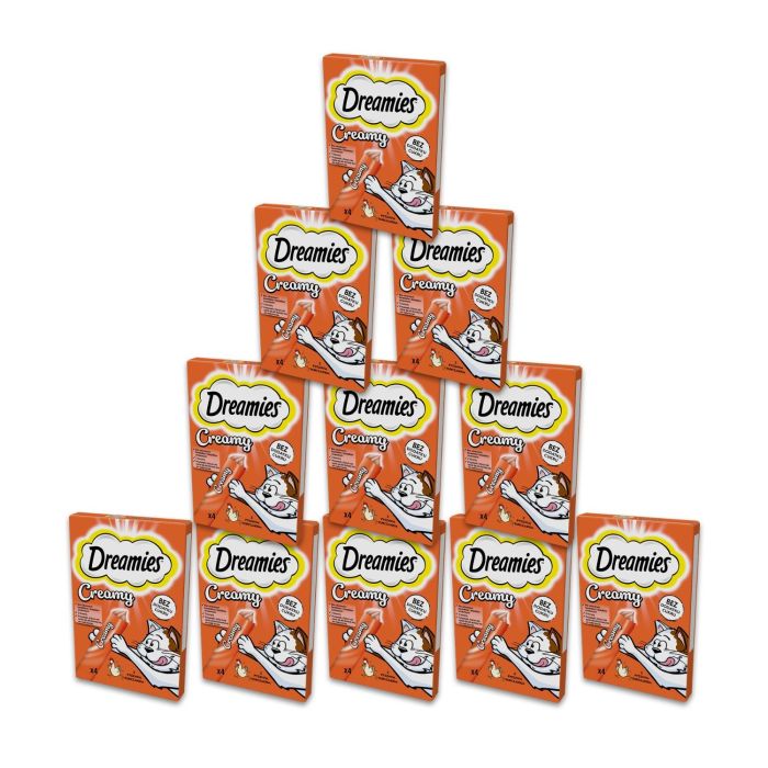 DREAMIES Creamy kremowe przysmaki dla kota z kurczakiem 44x10 g