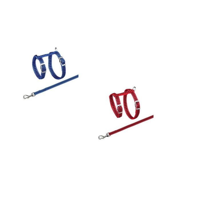 TRIXIE Szelki odblaskowe ze smyczą dla kota Mix kolorów