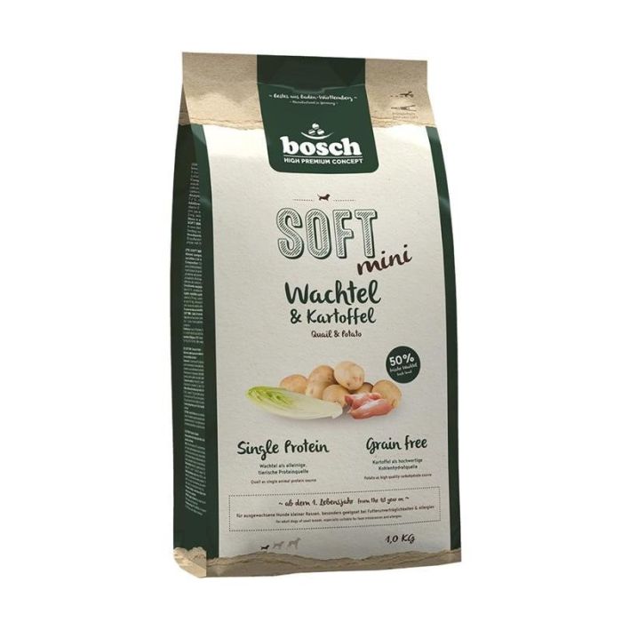 BOSCH Soft mini przepiórka i ziemniak 4x1 kg