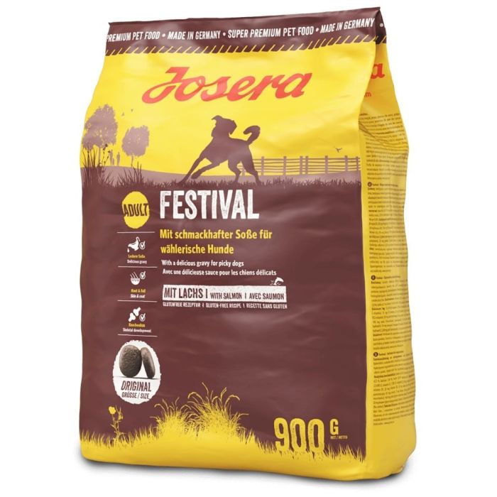 JOSERA Dog Festival 12x900g dla wybrednych psów, z pysznym sosem