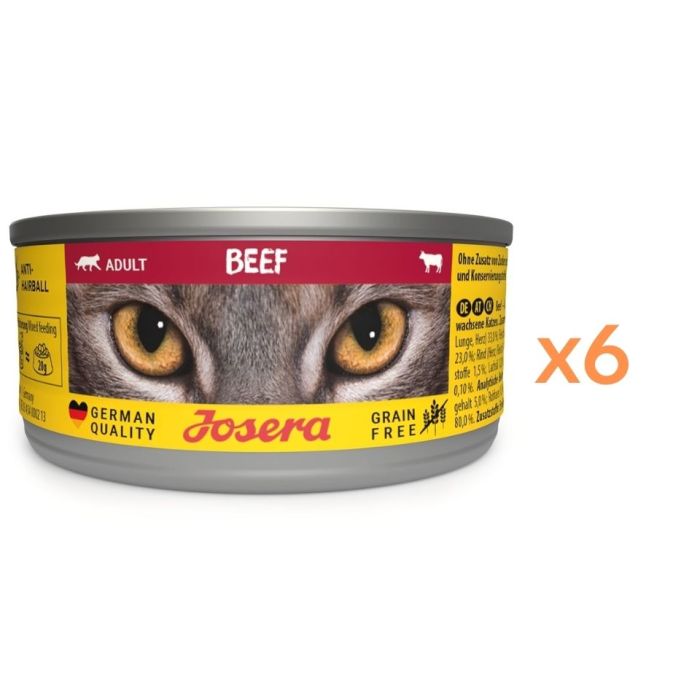 JOSERA Adult Beef 6x85g mokra karma dla kotów z wołowiną