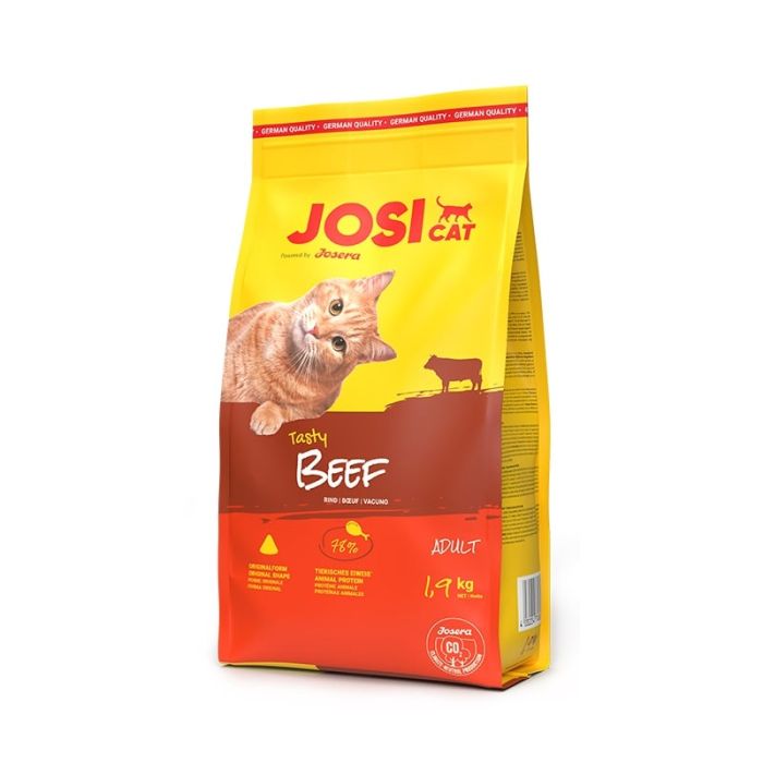 JOSERA JosiCat Tasty Beef 2x1,9kg z wołowiną dla dorosłych kotów