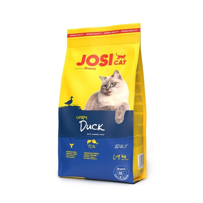 JOSERA JosiCat Crispy Duck 2x1,9kg z kaczką dla dorosłych kotów