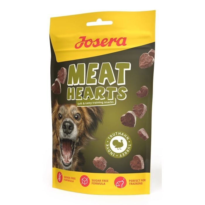 JOSERA Meat Hearts Turkey przysmaki treningowe z indykiem 24x70g