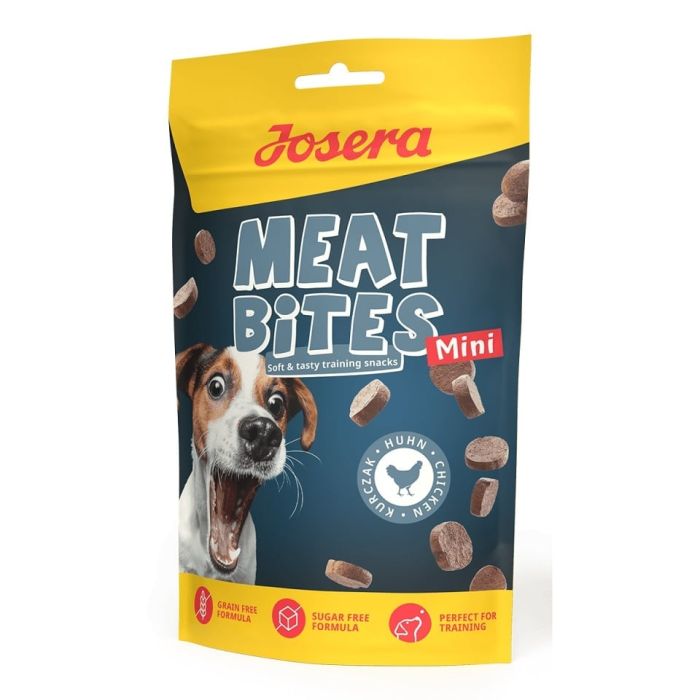 JOSERA Meat Bites Mini Chicken przysmaki treningowe z kurczakiem dla psów małych ras 24x70g