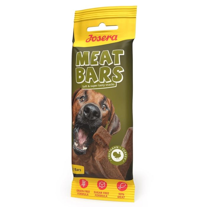 JOSERA Meat Bars Turkey suszone przysmaki z indykiem w formie batoników 12x40g