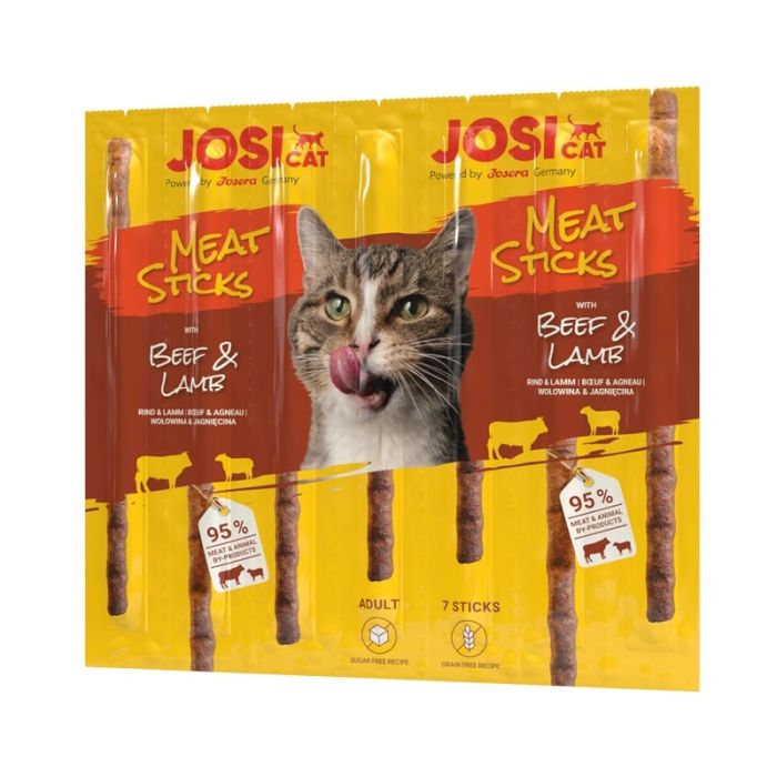 JOSERA JosiCat Meat Sticks pałeczki z wołowiną i jagnięciną dla kota 48x35g