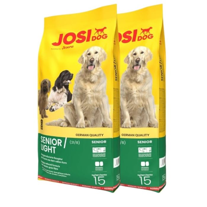 JOSERA JosiDog Senior Light 2x15 kg dla starszych i mniej aktywnych psów