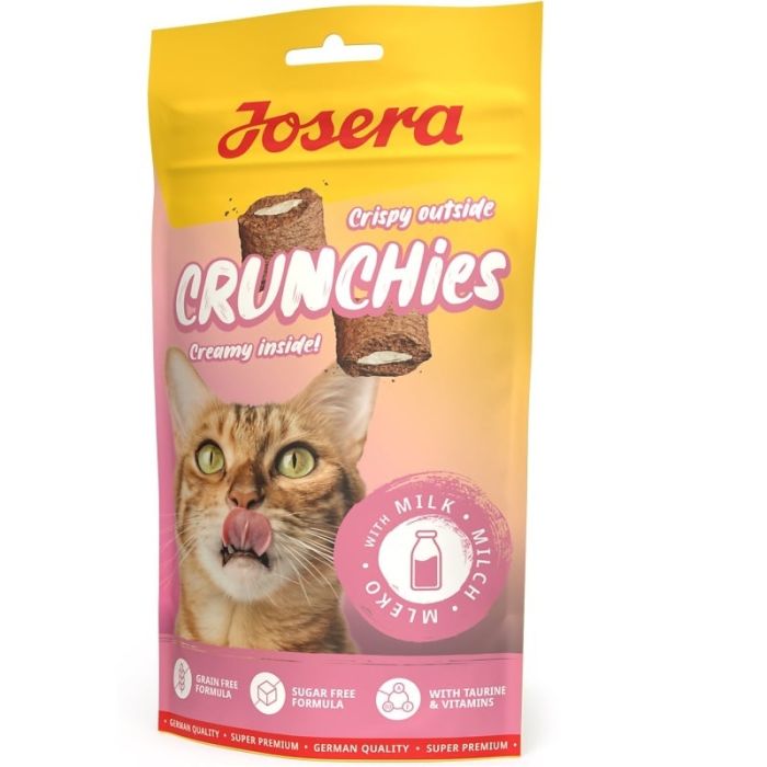 JOSERA Crunchies with Milk 12x60 g chrupiące przysmaki z mlekiem dla kotów