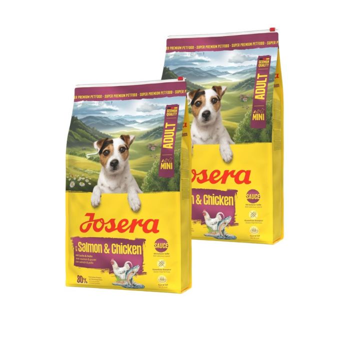 JOSERA Mini Adult Salmon and Chicken 2x10kg bezglutenowa karma z sosem dla psów małych ras