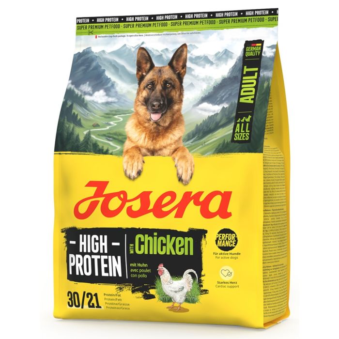 JOSERA High Protein Adult Chicken 6x900g wysokoenergetyczna karma dla psów sportowych