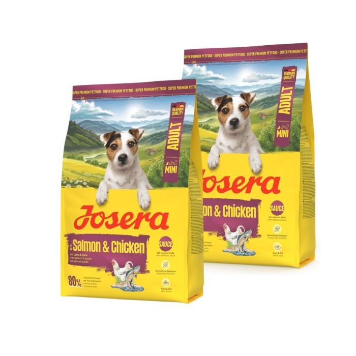JOSERA Mini Adult Salmon and Chicken 2x3kg bezglutenowa karma z sosem dla psów małych ras
