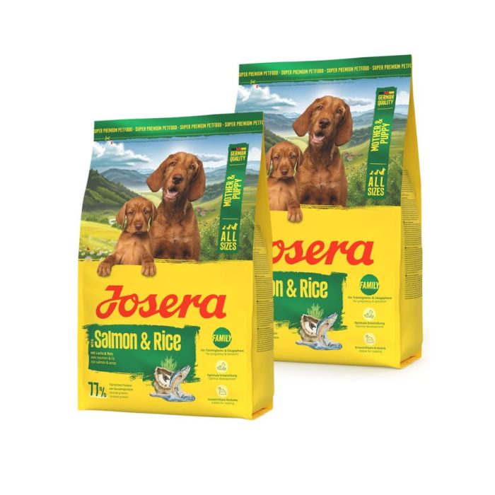 JOSERA Mother and Puppy Salmon with Rice 2x3kg dla szczeniąt, suk w ciąży oraz suk karmiących