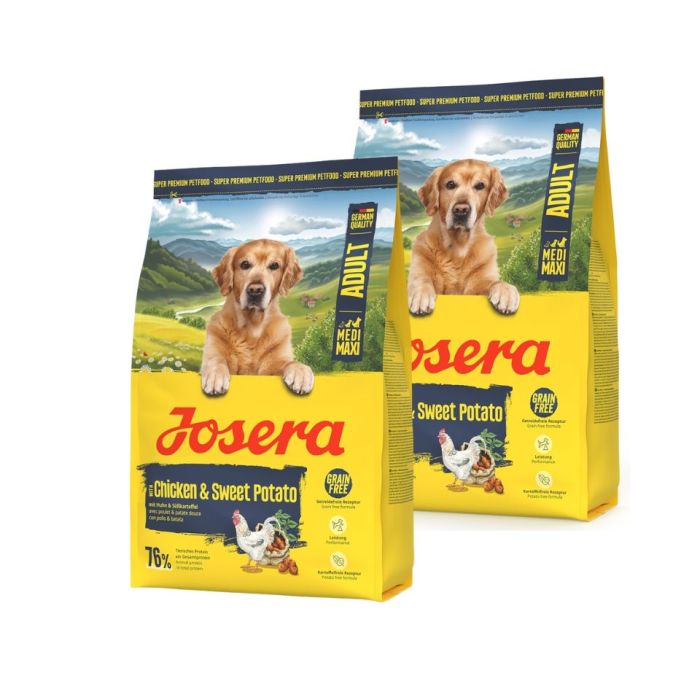 JOSERA Chicken with Sweet Potato Adult 2x3kg bezzbożowa karma dla średnich i dużych ras