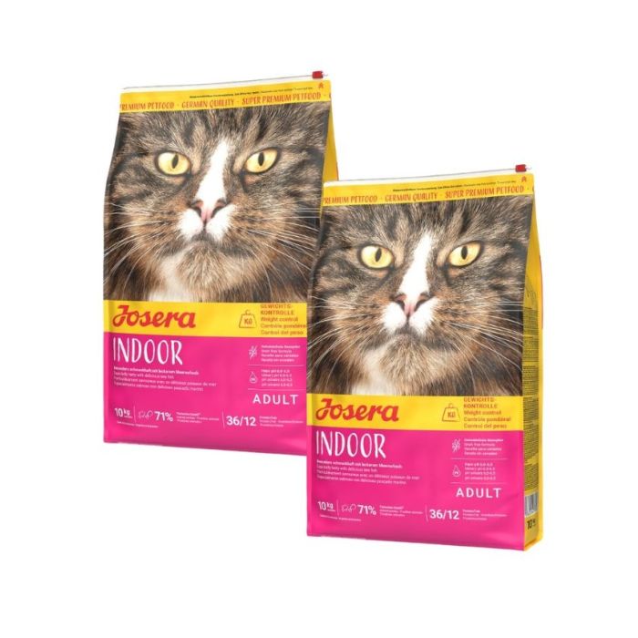 JOSERA Indoor 2x10 kg bezzbożowa karma dla kotów kastrowanych