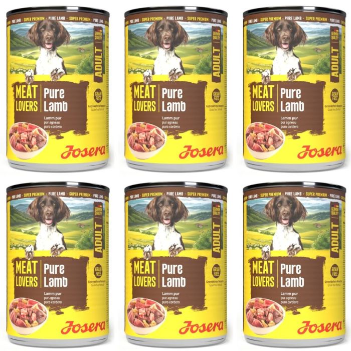 JOSERA Meat Lovers Pure Lamb 6x400 g jagnięcina, mokra karma dla psów