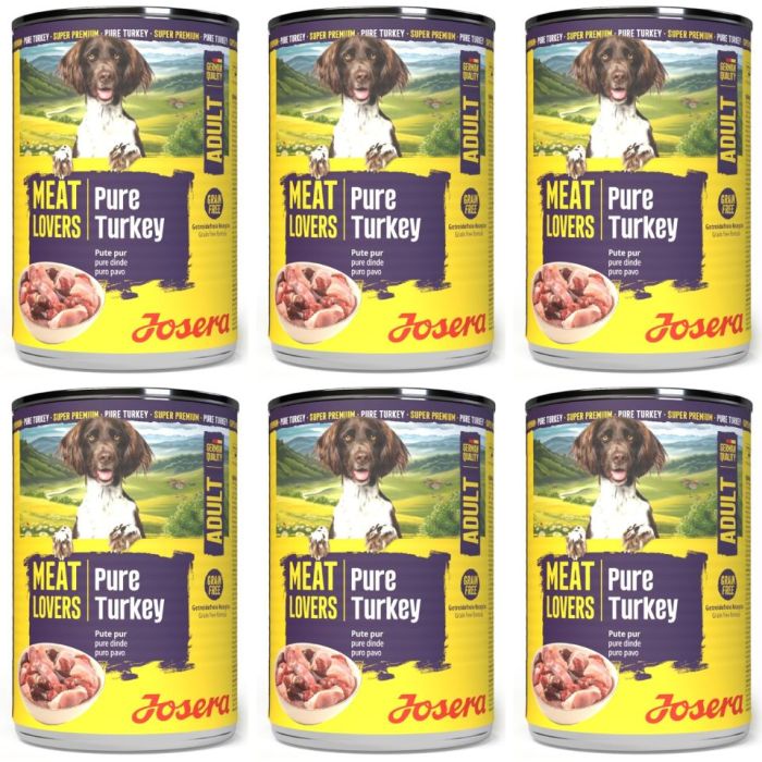 JOSERA Meat Lovers Pure Turkey 6x400 g indyk, mokra karma dla psów