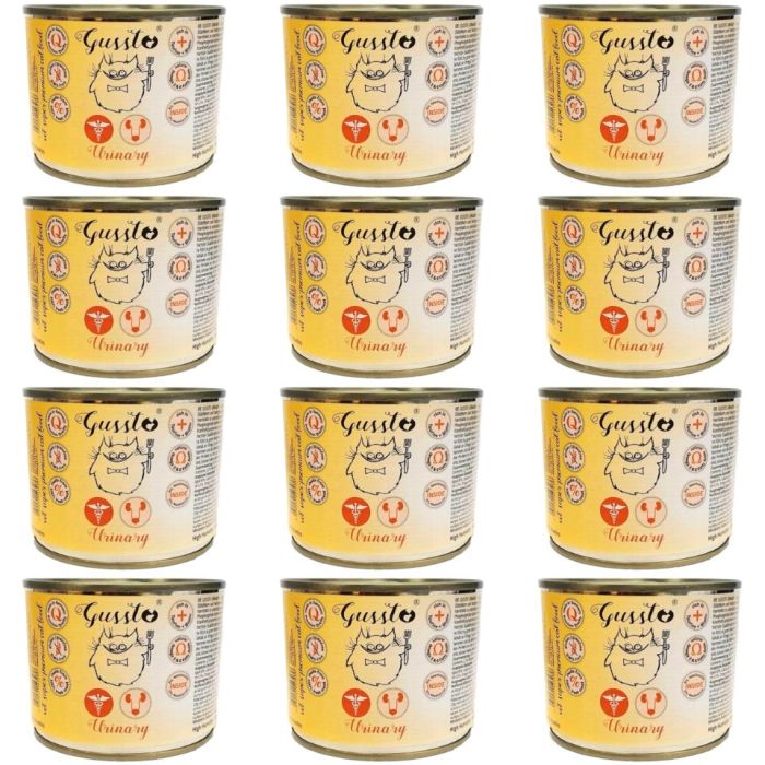 GUSSTO Cat Urinary 12x200 g karma dla kotów z kamicą moczową