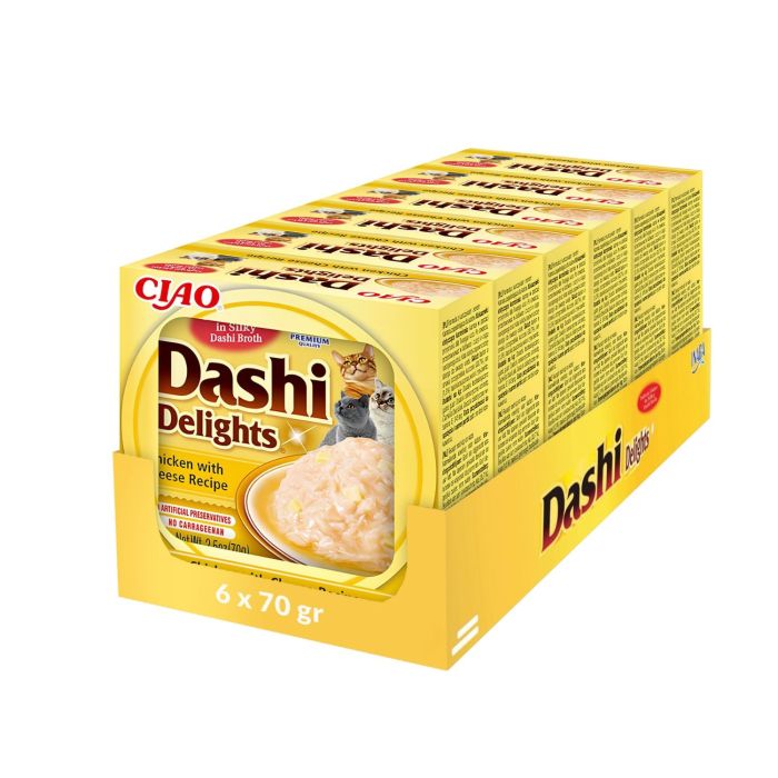INABA Cat Dashi Delights Kurczak i ser 6x70 g
