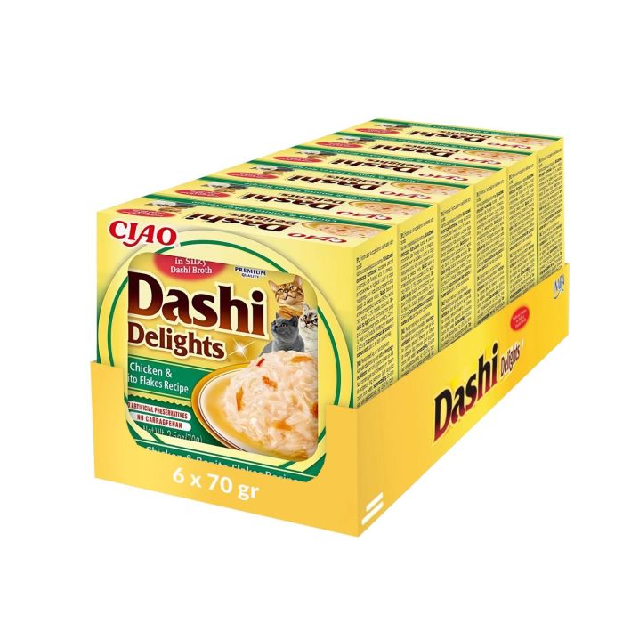 INABA Cat Dashi Delights Kurczak i tuńczyk bonito 6x70 g