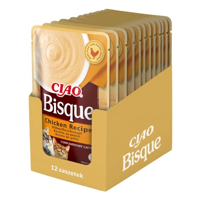 INABA CIAO Bisque Zupa krem z kurczaka 12x40g