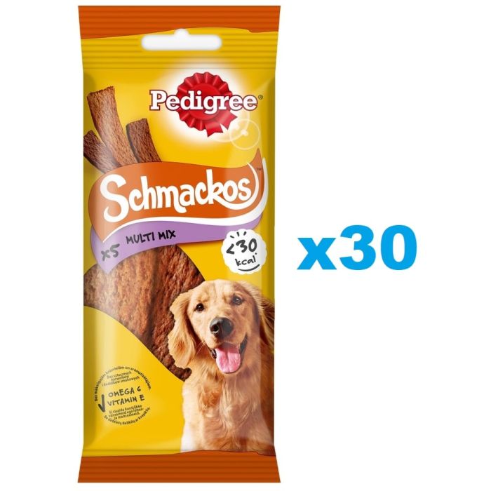 PEDIGREE Schmackos Multi Mix 30x36 g przysmaki w formie pasków dla psa z wołowiną