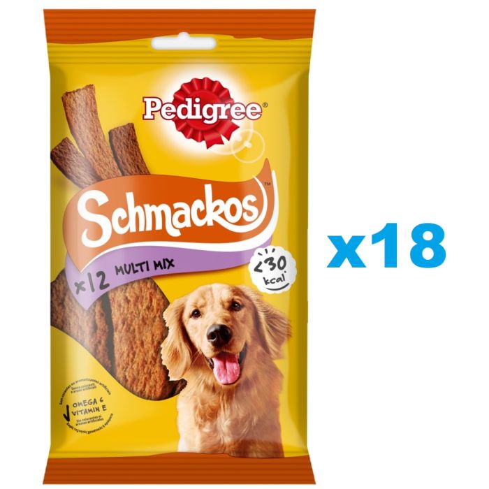 PEDIGREE Schmackos Multi Mix 18x86 g przysmaki w formie pasków dla psa z wołowiną