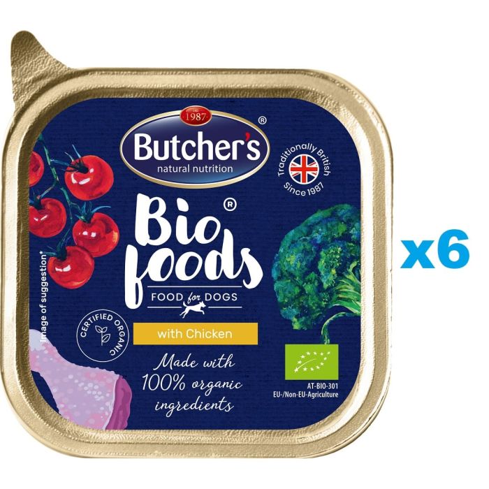 BUTCHER'S BIO foods kurczak 6 x 150 g pasztet dla psa