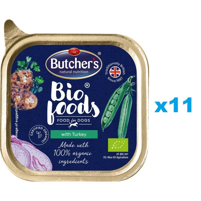 BUTCHER'S BIO foods indyk 11 x 150 g pasztet dla psa