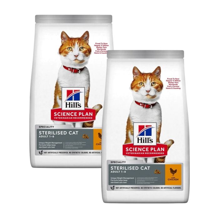 HILL'S Science Plan Young Adult Sterilised Cat Sucha karma dla kotów z kurczakiem 2x10 kg