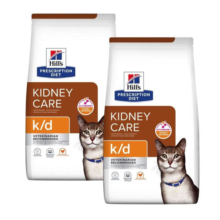 HILL'S Prescription Feline Diet Kidney Care k/d 2x8 kg dla kotów wspomagająca pracę nerek