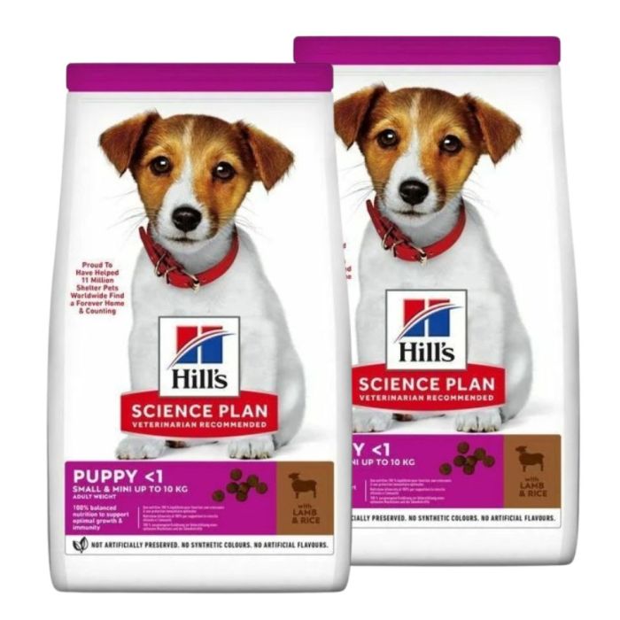 HILL'S Science Plan Puppy Small Mini Lamb and Rice 2x6 kg z jagnięciną i ryżem, sucha karma dla szczeniąt małych ras