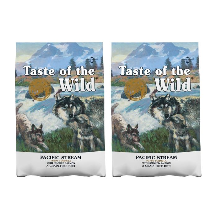 TASTE OF THE WILD Pacific Stream Puppy  24,4 kg (2 x 12,2 kg) z wędzonym łososiem
