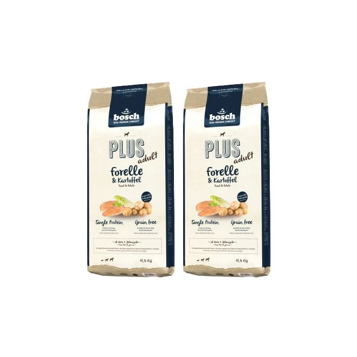 BOSCH Plus Pstrąg & Ziemniak 25 kg (2 x 12,5 kg)