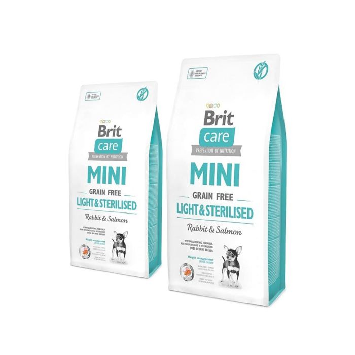 BRIT Care Grain Free Mini light & sterilised rabbit & salmon 14 kg (2 x 7 kg)