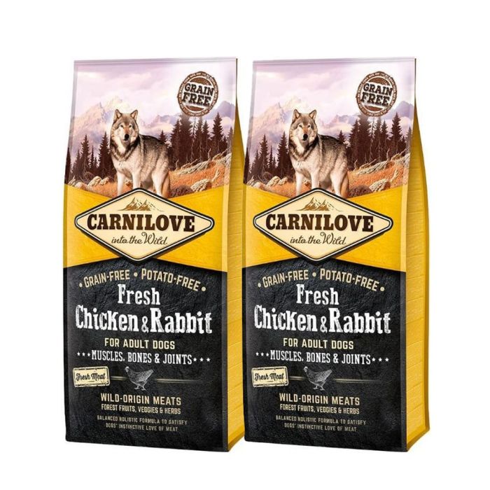 CARNILOVE Adult fresh kurczak i królik 24 kg (2 x 12 kg)