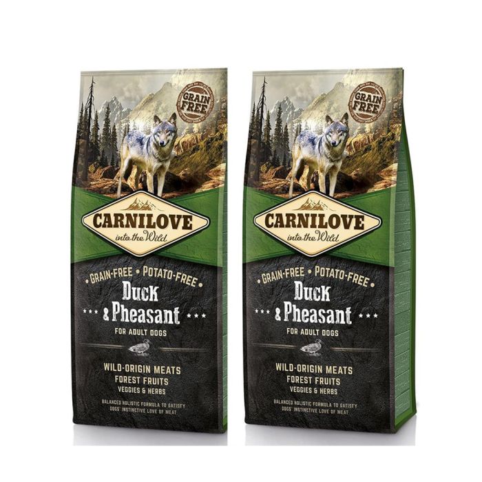 CARNILOVE Adult kaczka i bażant 24 kg (2 x 12 kg)