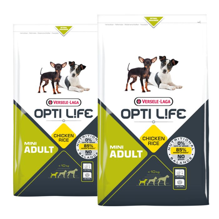 VERSELE-LAGA Opti Life Adult mini dla psów ras małych i miniaturowych drób 15 kg (2 x 7,5 kg)