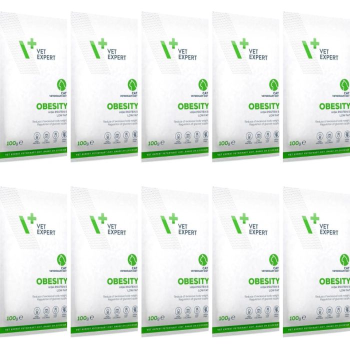 VET EXPERT Veterinary Diet Cat Obesity 10x100g mokra karma dla kotów redukująca nadmierną masę ciała