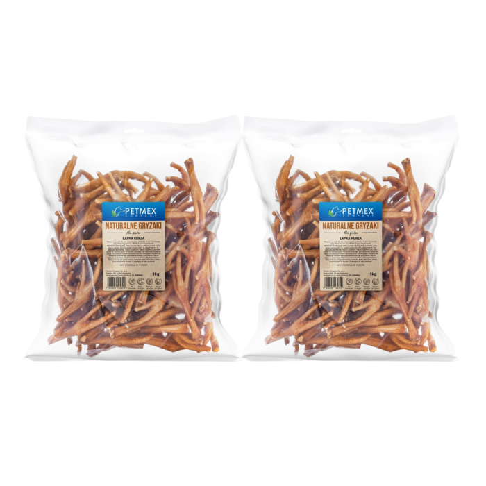 PETMEX Łapa kurza 2kg naturalny gryzak dla psa