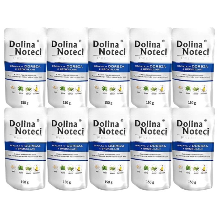 DOLINA NOTECI Premium Bogata W Dorsza Z Brokułami 10x150 g